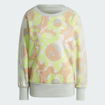 Sudadera Estampada Floral 3 Franjas Tela Fleece