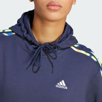 Sudadera con Gorro 3 Franjas Vibrant Print