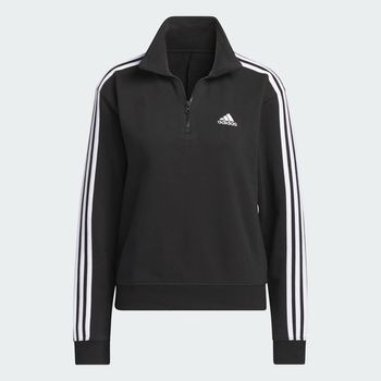 Sudadera Essentials 3 Rayas Cierre Corto