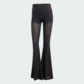 Pants Fashion Monogram Encaje Acampanados
