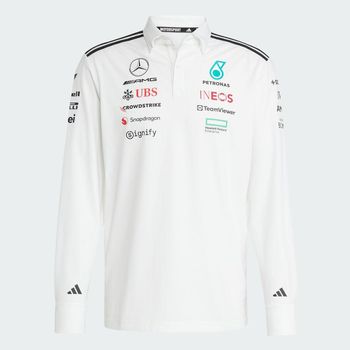 Camiseta Polo Manga Larga de Piloto Mercedes - AMG PETRONAS F1 Team