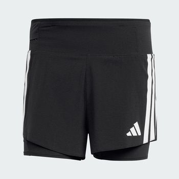 Shorts Adizero Running 2 en 1 con bolsillo para gel