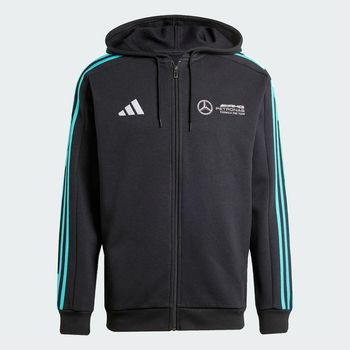 MERCEDES - SUDADERA CON GORRO AMG PETRONAS FORMULA ONE TEAM DNA CIERRE FRONTAL